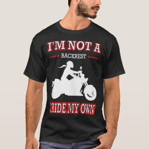 Camiseta Motocicleta feminina Eu não sou um descanso