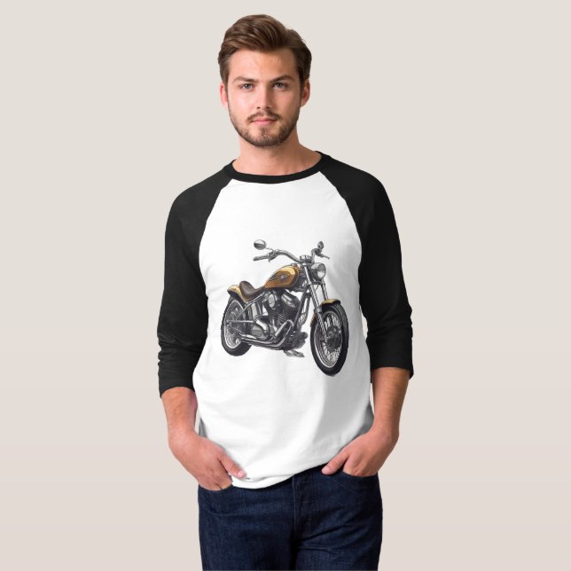 Camiseta Motocicleta Gráfica (Frente Completa)
