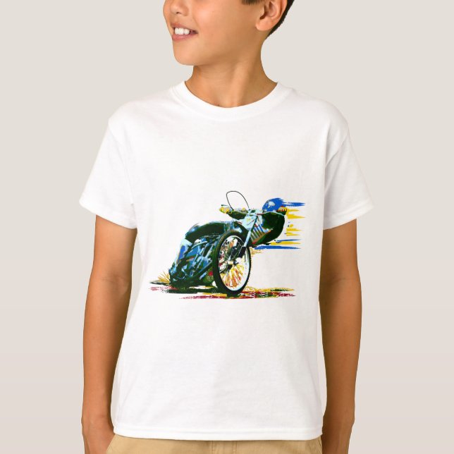 Camiseta Motocicleta impressionante rápida do estrada (Frente)