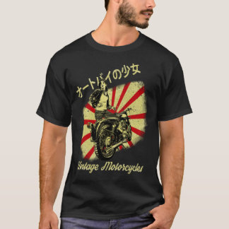 Camiseta Motocicleta japonesa Vintage 60 s HMeia-Tons Bik