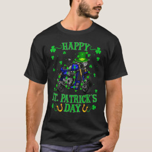 Camiseta Motocicleta Leprechaun Hat, Rua de Motocicleta Pat