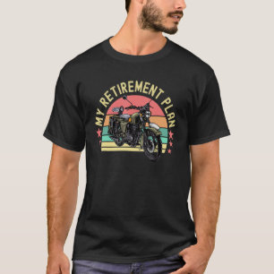 Camiseta Motocicleta Meu Plano de Reforma Vintage Biker Rid