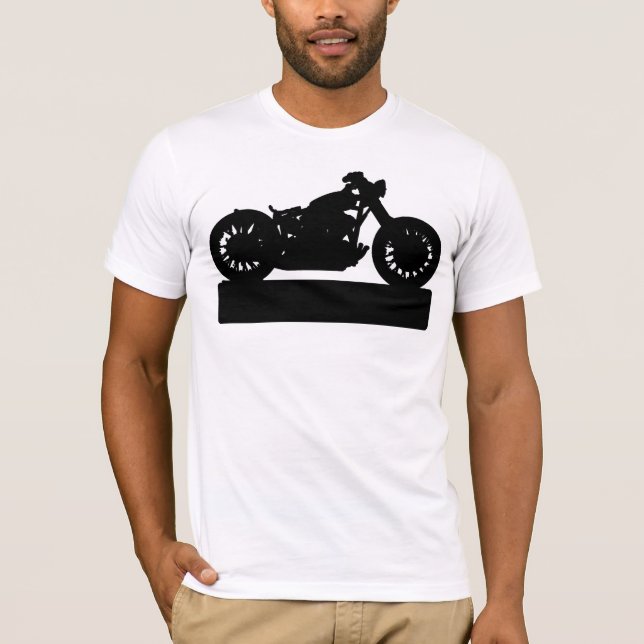 Camiseta Motocicleta negra (Frente)