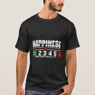 Camiseta Motocicleta Oferece Felicidade Uma Para Baixo E Tu