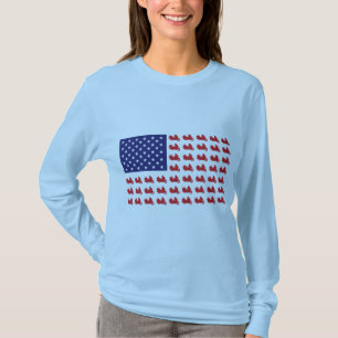 Camiseta Motocicleta Patriótico
