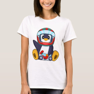 Camiseta Motocicleta Pinguim