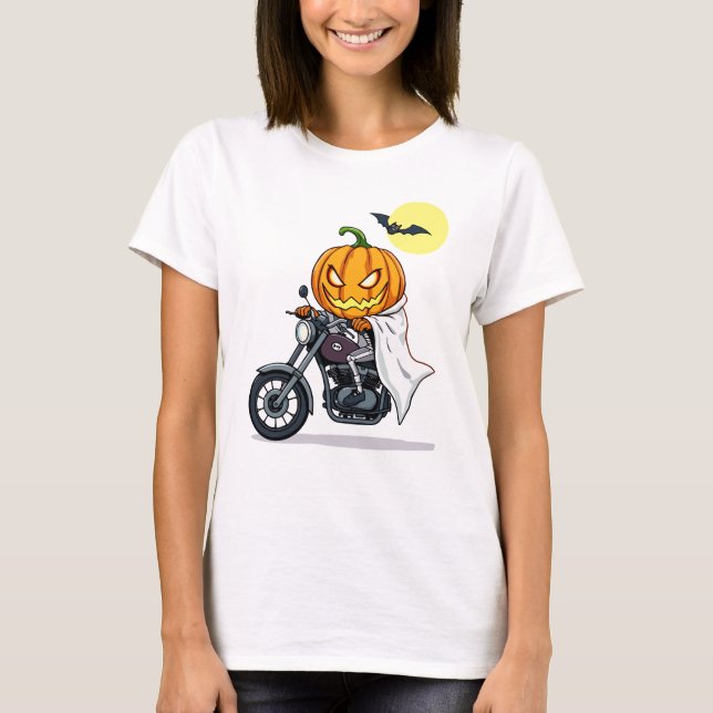 Camiseta Motocicleta Pumpkin (Frente)