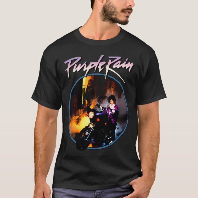 Camiseta Motocicleta Purple Rain (Frente)