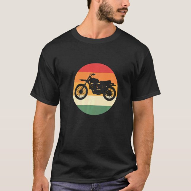 Camiseta Motocicleta Retro (Frente)