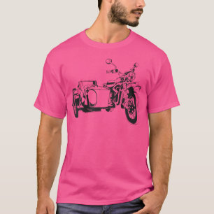 Camiseta Motocicleta Sidecar de 3 Rodas