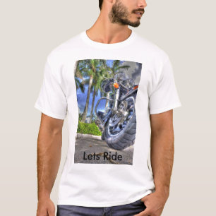 Camiseta Motocicleta tropical