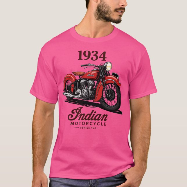Camiseta Motocicleta Vintage (Frente)
