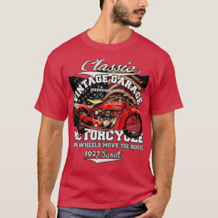 Camiseta Motocicleta Vintage Scout 1927