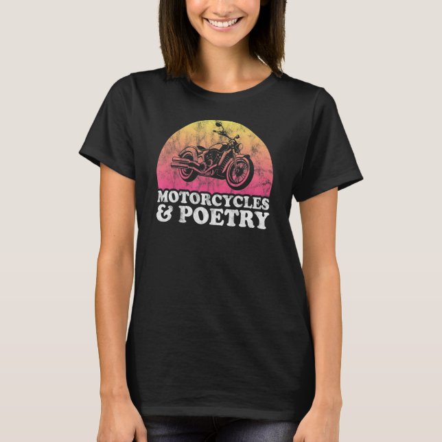 Camiseta Motocicletas e Poesia (Frente)