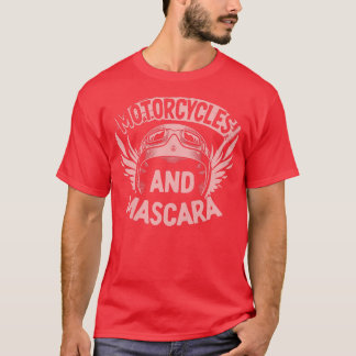 Camiseta Motocicletas Mães E Máscara Biker 1054