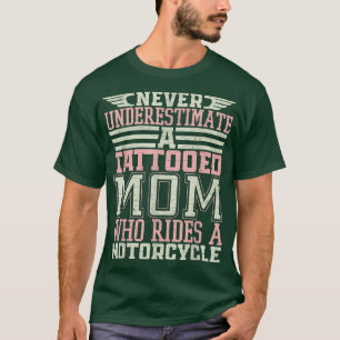 Camiseta Motociclista 1342 Tatuada Mãe