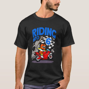 Camiseta Motociclista Andando Para Motocicleta De Menino De