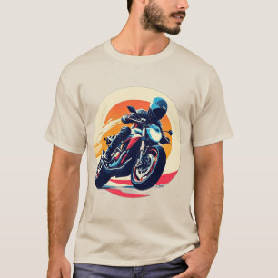 Camiseta Motociclista Correndo