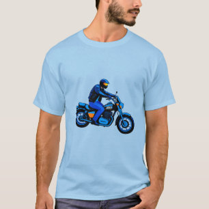 Camiseta Motociclista de Moto Cruiser Retro Vintage Estrada