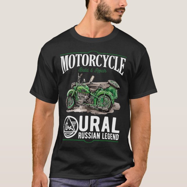 Camiseta Motociclista de motocicletas rurais (Frente)