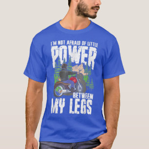 Camiseta Motociclista dizendo para motociclista e bicicleta