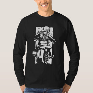Camiseta Motociclista Esqueleto