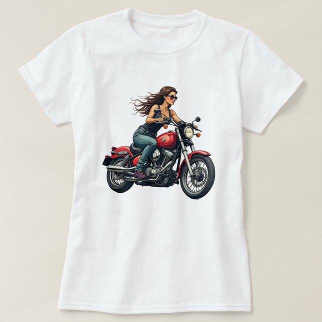 Camiseta Motociclista na Estrada (Frente do Design)