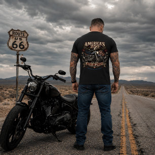 Camiseta Motociclista Patriótico dos 250 anos da América