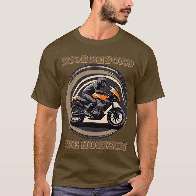 Camiseta Motociclista Pilotando (Frente)