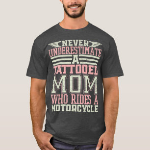 Camiseta Motociclista Tatuada Mãe