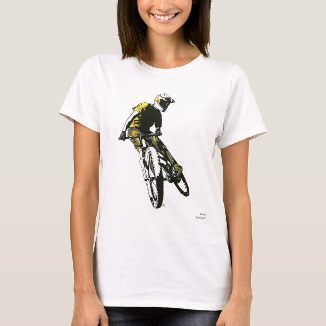 Camiseta Motociclista v.1 da montanha (Frente)