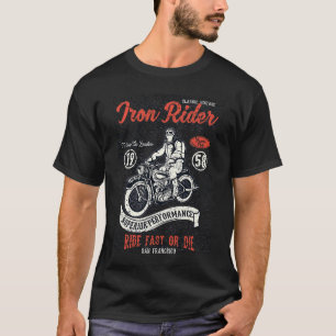 Camiseta Motociclistas e motociclistas do Iron Rider