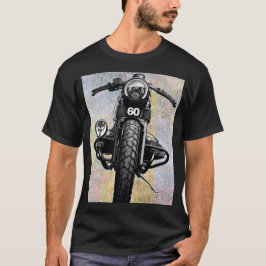 CAMISETA MOTOCICLO ANTIGO E MOTOCICLO