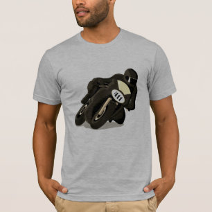 Camiseta Motociclo com placa numérica personalizável