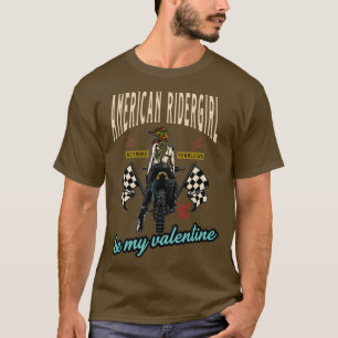 Camiseta Motociclo do dia de os namorados
