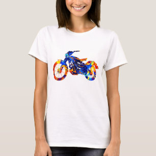 CAMISETA MOTOCICLO - MISTURA COLORIDA DE NENHUM