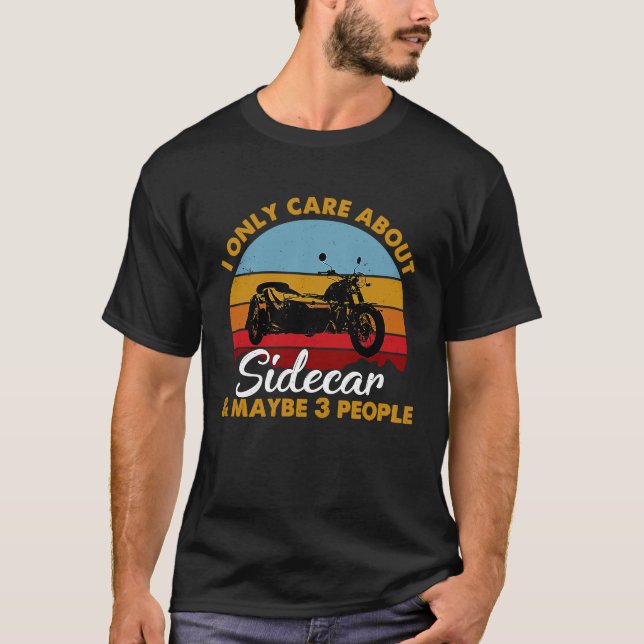 Camiseta Motociclo Sidecar Sunset Style (Frente)