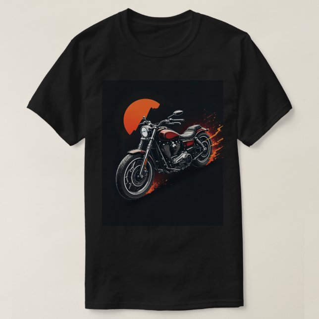 Camiseta Motociclo - Sunset (Frente do Design)