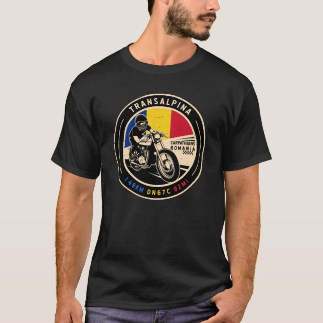 Camiseta Motociclo Transalpina Romênia (Frente)