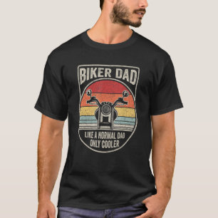 Camiseta Motociclo Vintage Retro Biker Pai Gift