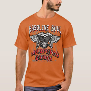 Camiseta Motociclos de alma a gasolina Biker