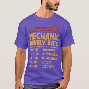 Camiseta Motociclos De Taxa Horária Mecânica Gi