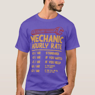 Camiseta Motociclos De Taxa Horária Mecânica Gi