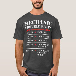 Camiseta Motociclos De Taxa Horária Mecânica Gi