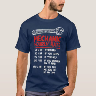 Camiseta Motociclos De Taxa Horária Mecânica Gi