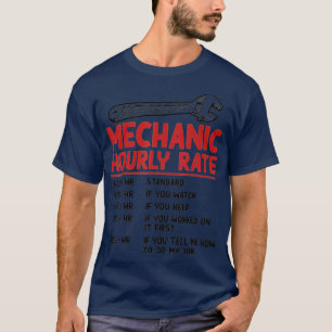 Camiseta Motociclos De Taxa Horária Mecânica Gi