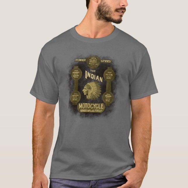 Camiseta Motociclos nativos americanos (Frente)