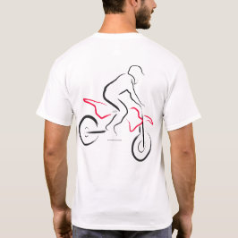Camiseta Motocross 01 Preto e Vermelho Costas