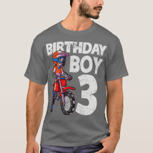 Camiseta Motocross aniversário de 3 anos Kids MX 3 anos - B