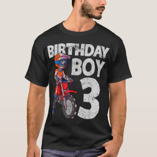 Camiseta Motocross aniversário de 3 anos Kids MX 3 anos - B